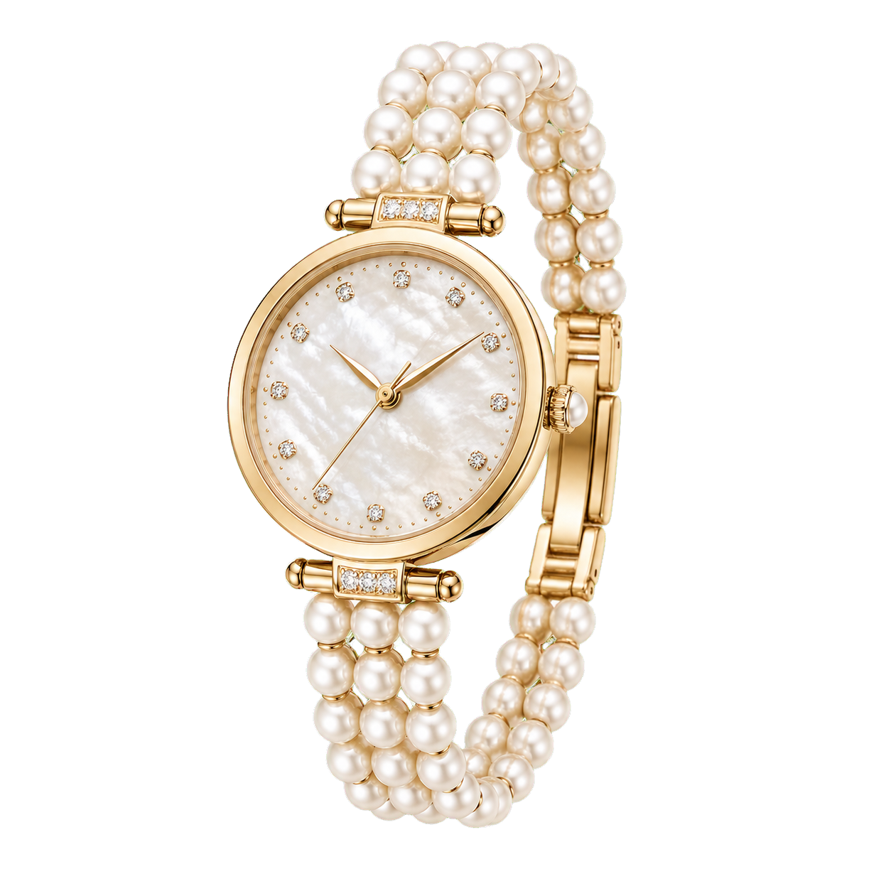 GoldIme Perla pearl bracelet watch
